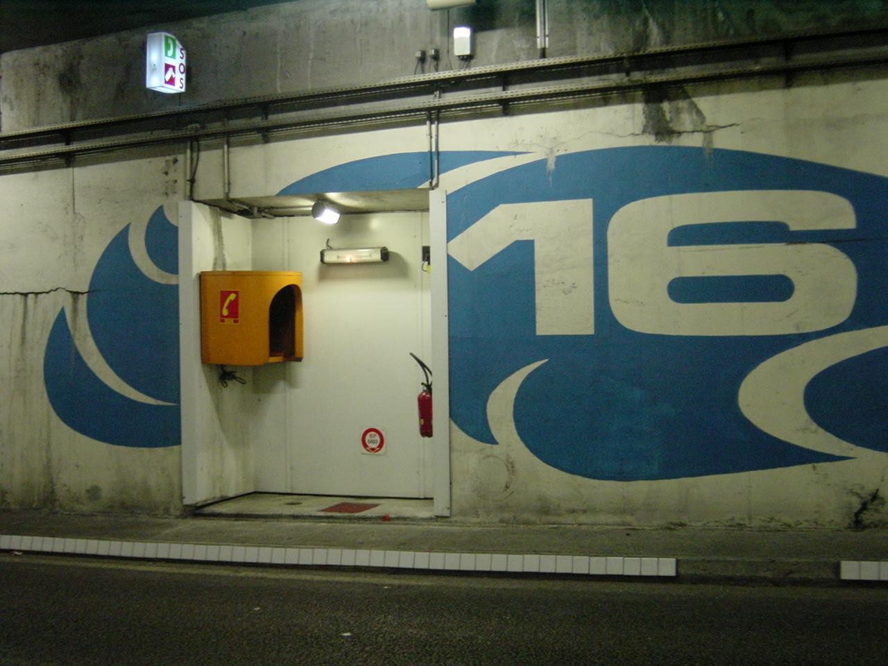 Figure 2: Emergency telephone in a safety recess (France)
